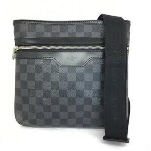Louis Vuitton Thomas Pochette Damier Graphite Black Shoulder Bag